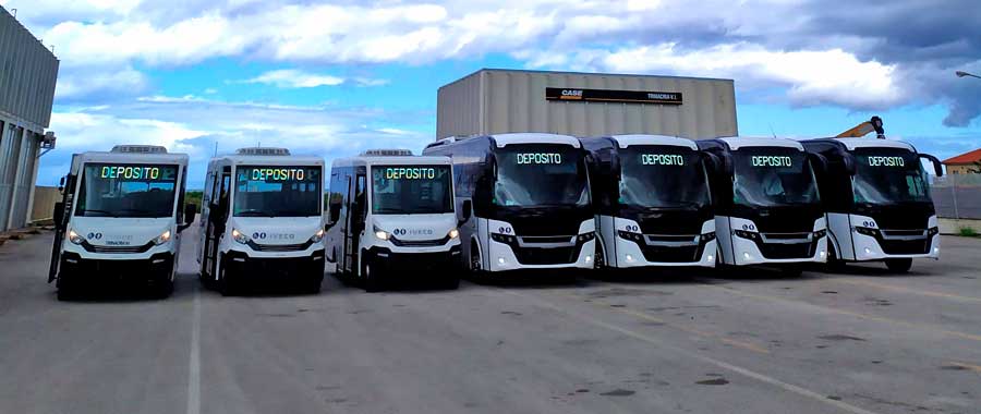 INDCAR DELIVERES 7 NEW MINIBUSES FOR URBAN AND INTERURBAN USE IN PALERMO.